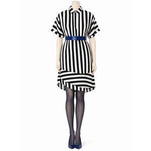 Black & White Striped Shirt Dress – Boutique One Size Fit, NWT
